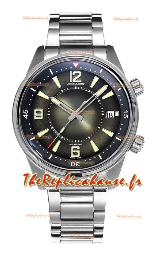 Jaeger LeCoultre Polaris Date Cadran vert Bracelet acier Montre réplique 1:1 42MM