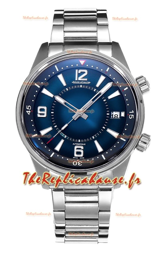 Jaeger LeCoultre Polaris Date Cadran bleu Bracelet acier Montre réplique 1:1 42MM