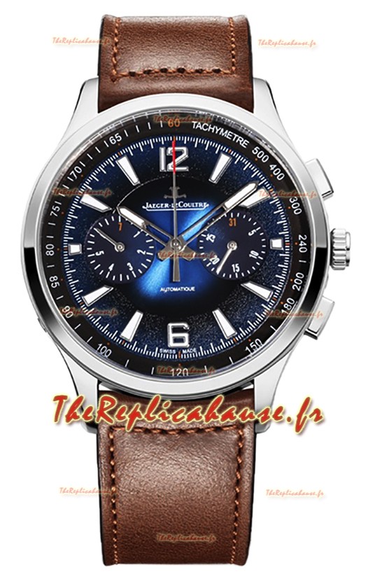 Jaeger LeCoultre Polaris Q9028181 Chronographe Cadran Bleu Réplique Montre Suisse 