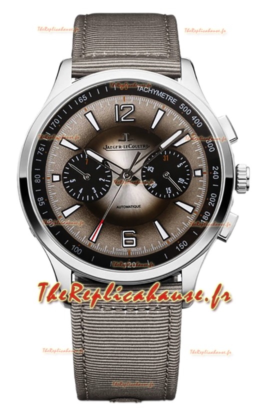 Jaeger LeCoultre Polaris Q902843J Chronographe Cadran Gris Bracelet Nylon Réplique Montre Suisse 