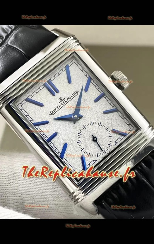 Jaeger-LeCoultre Reverso DuoFace Montre Boîtier Acier Cadran Bleu Nay Mouvement Automatique Suisse