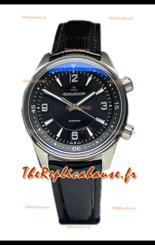 Jaeger LeCoultre Polaris Automatic Cadran noir Boîtier acier 41MM Réplique Montre Suisse