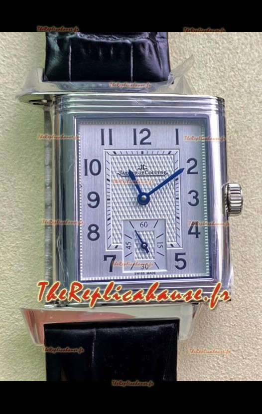 Montre Jaeger-LeCoultre Reverso DuoFace en acier inoxydable avec mouvement automatique suisse