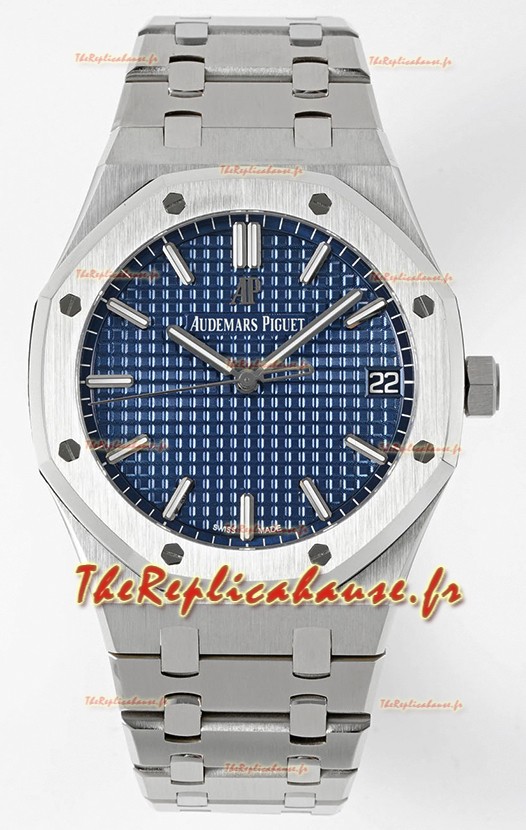 Audemars Piguet Royal Oak 15500 41MM Cadran Bleu 904L Acier CALIBRE 4302 Mouvement 1:1 Miroir Réplique