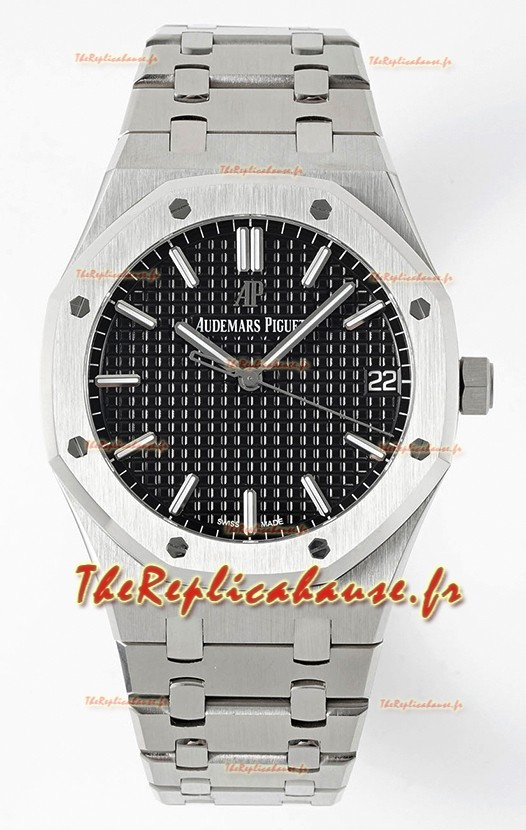 Audemars Piguet Royal Oak 15500 41MM Cadran Noir 904L Acier Mouvement CALIBRE 4302 Réplique Miroir 1:1