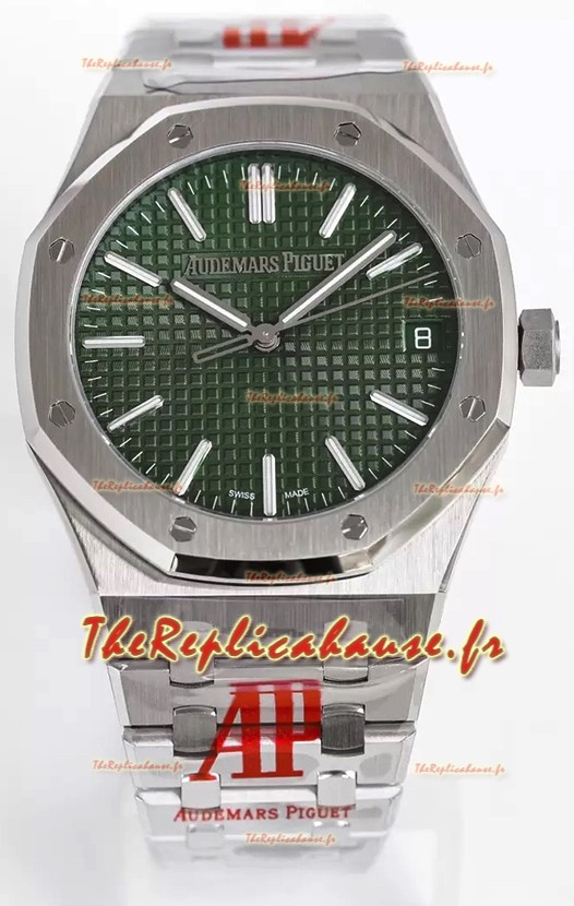 Audemars Piguet Royal Oak 15510 41MM Cadran Vert 904L Acier CALIBRE 4302 Mouvement 1:1 Miroir Réplique