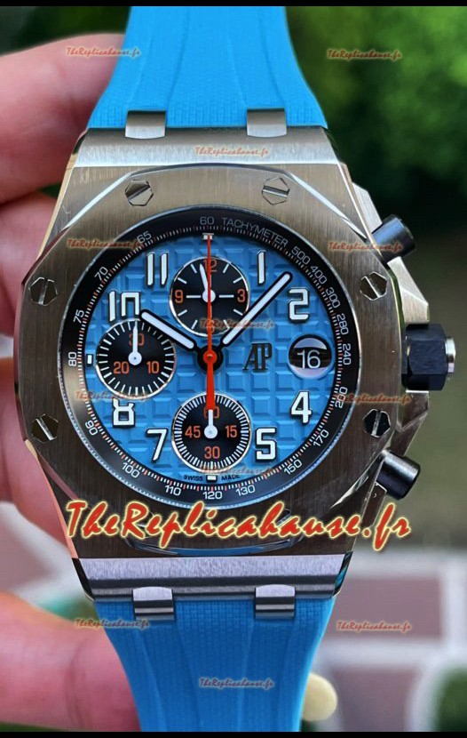 Audemars Piguet Royal Oak Offshore Cadran Bleu Chronographe Miroir 1:1 Réplique Montres - 904L Acier 