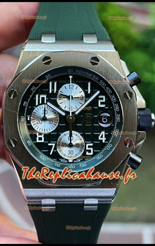 Audemars Piguet Royal Oak Offshore Cadran Noir Chronographe Miroir 1:1 Réplique Montres - 904L Acier 