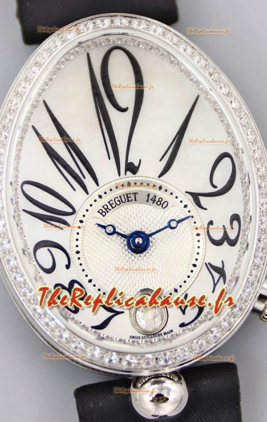 Montre Breguet Reine de Naples pour femme en acier inoxydable, édition suisse réplique 1:1 