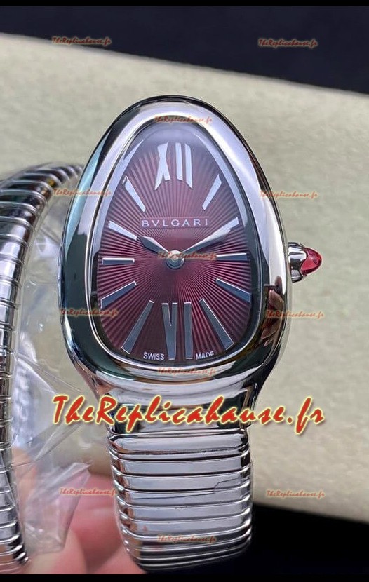 Réplique de Montre Bvlgari Serpenti Edition en Acier Inoxydable - Qualité Miroir 1:1