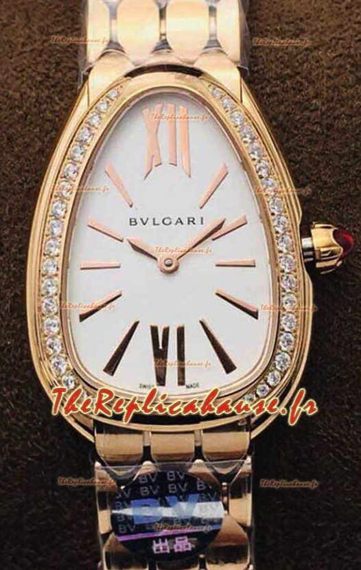 Bvlgari Serpenti Seduttori Edition Montre en Or Rose - Réplique Miroir 1:1