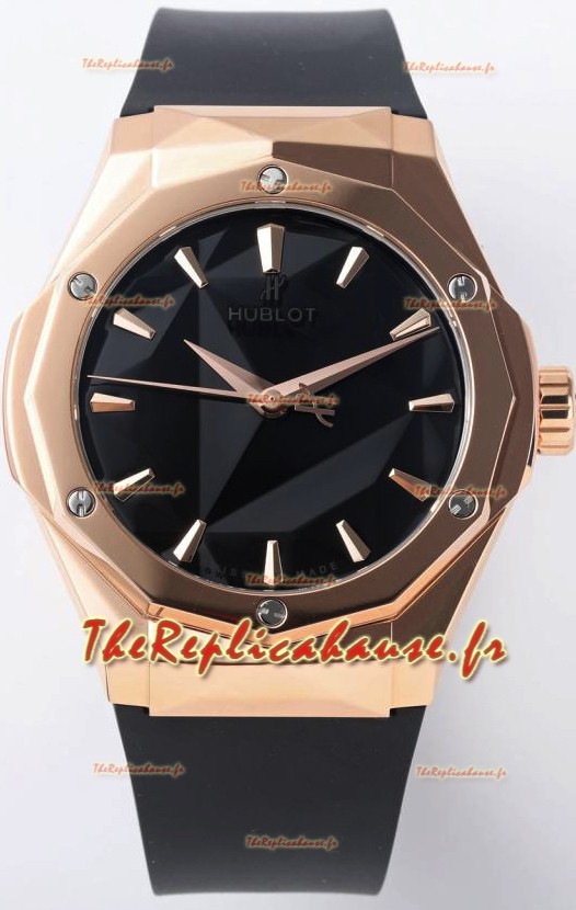 Hublot Classic Fusion Orlinski King Gold 40MM Edition Cadran Noir Réplique Suisse