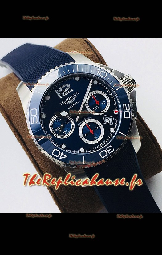 Longines HydroConquest Automatic Chronograph 1:1 Réplique Suisse Cadran Bleu 