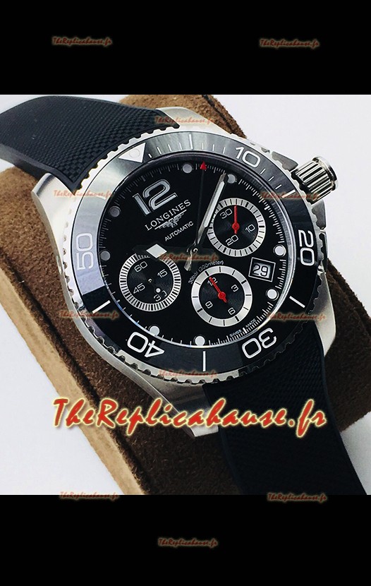 Longines HydroConquest Chronographe Automatique 1:1 Réplique Suisse Cadran Noir 
