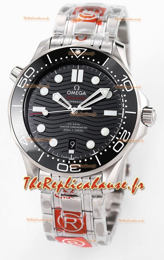Omega Seamaster 300M Master Chronometer Noir Acier Suisse 904L Réplique de Montre 1:1 Miroir