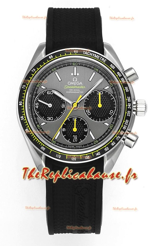 Omega Speedmaster Racing 904L Chronographe en acier 1:1 Miroir Réplique en cadran gris