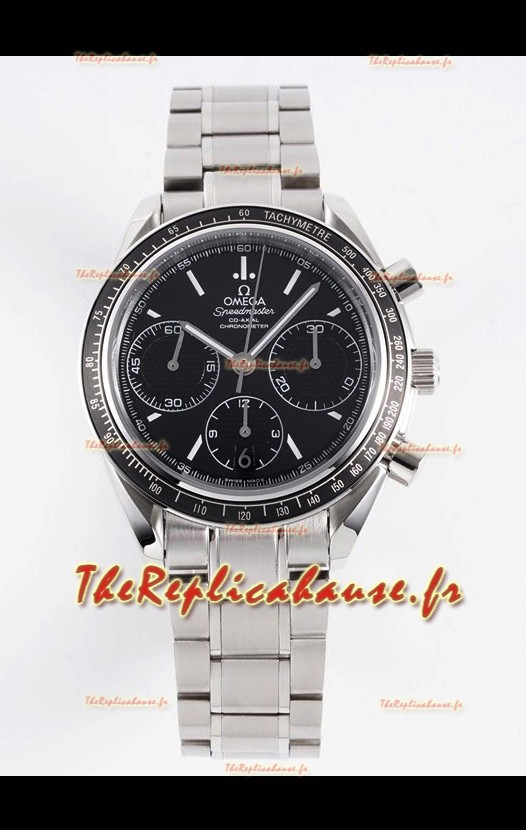 Omega Speedmaster Racing 904L Chronographe en Acier Réplique Miroir 1:1 en cadran noir