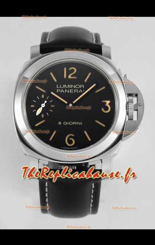 Panerai Luminor 8 Giorni PAM00915 Cadran noir en qualité miroir 1:1 - Acier 904L 