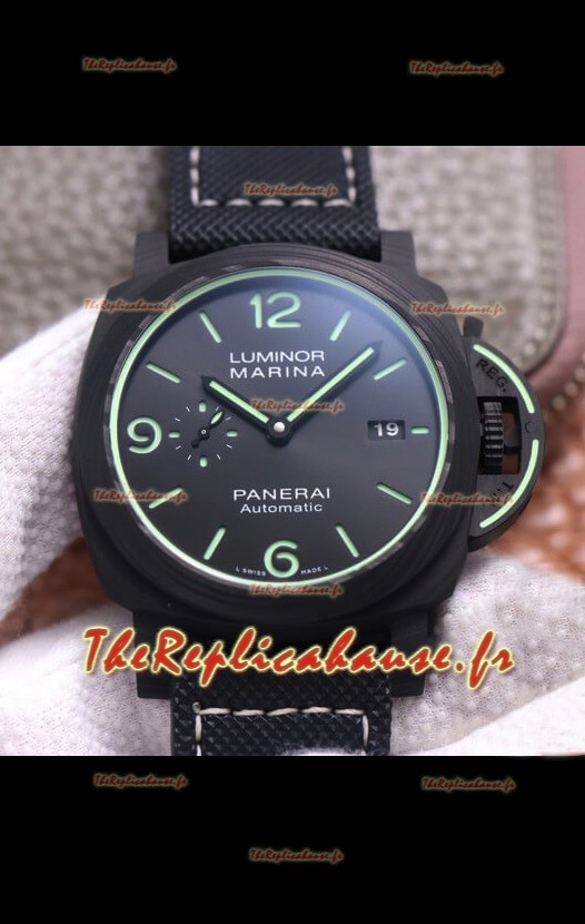 Panerai Luminor Marina PAM1118 Carbotech 1:1 Miroir Réplique Montre Suisse 44MM