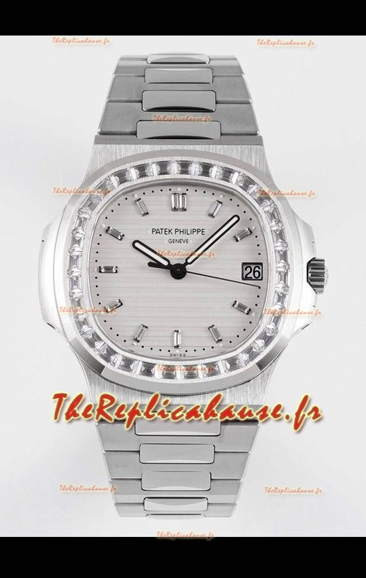 Patek Philippe Nautilus 5711/1A Cadran Blanc 1:1 Miroir Réplique Suisse en Acier 904L 