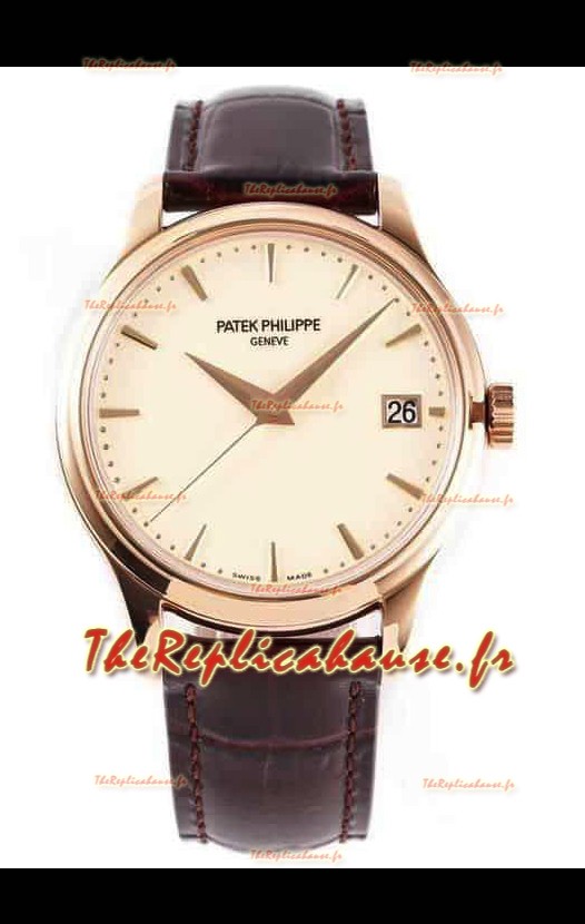 Patek Philippe #Ref 5227R en cadran blanc 1:1 904L boîtier or rose 904L acier Montre Suisse 
