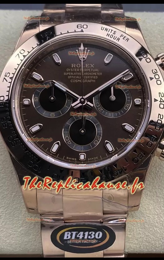 Cosmographe Daytona M116505 Or Rose Mouvement Original Cal. 4130 - Montre Acier 904L