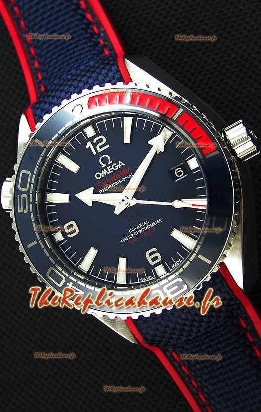 Montre Omega Seamaster Planet Ocean Pyeong Chang 2018 Suisse Edition Miroir Répliquée à l’identique