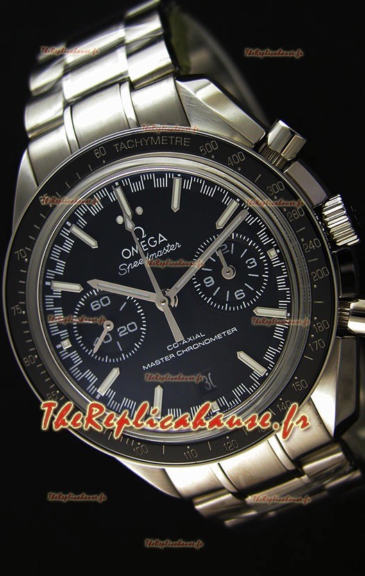 Montre Omega Speedmaster Racing Co-Axial Master Chronographe Suisse à Cadran Noir Répliquée