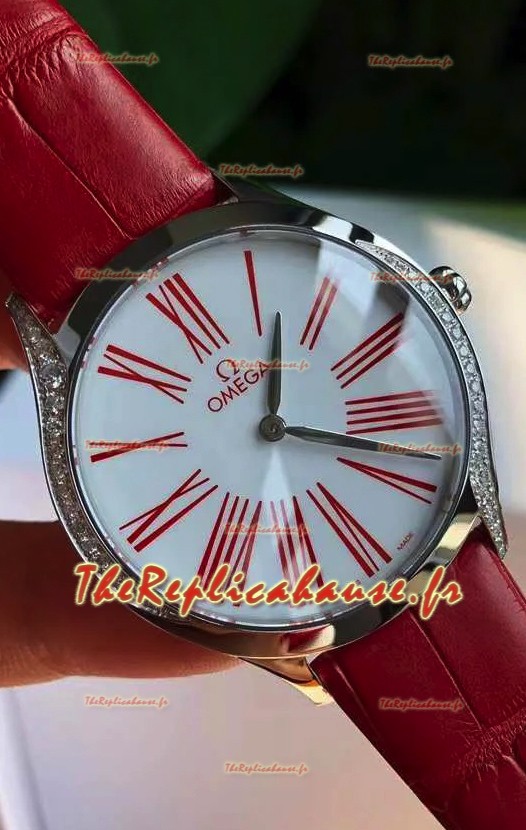 Omega De Ville Tresor Edition Montre Suisse à Quartz 36MM Boîtier Acier Cadran Blanc