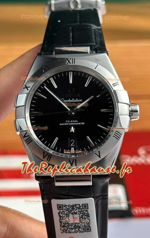 Omega Co-Axial Constellation 39MM 904L Cadran noir Réplique miroir 1:1