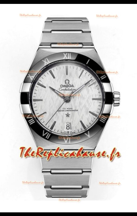 Omega Co-Axial Constellation Acier inoxydable Cadran Rhodium Réplique miroir 1:1 41MM