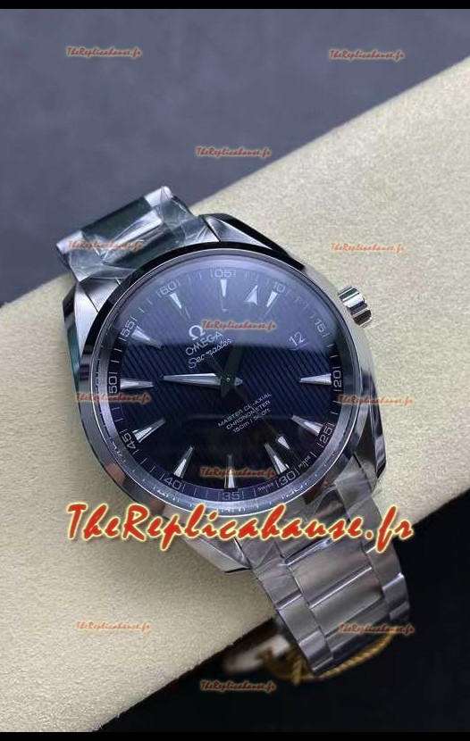 Omega Aqua Terra 150M Cadran Bleu 904L Boîtier Acier Cadran Bleu Réplique miroir 1:1 41MM 