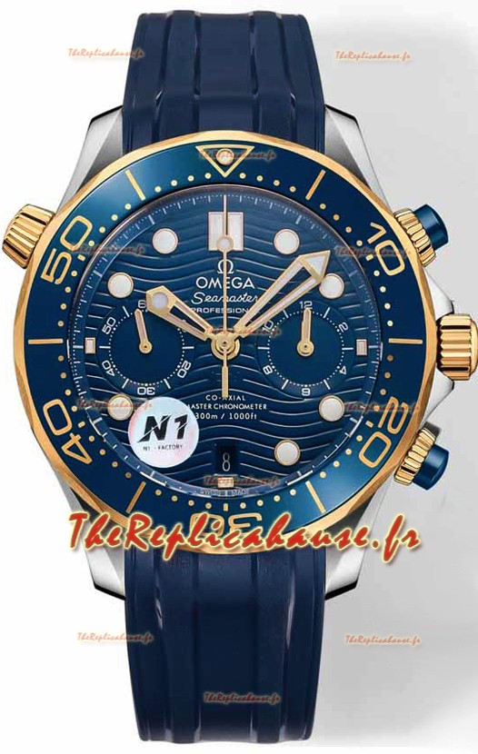 Omega Seamaster Co-Axial Master Chronographe Cadran bleu deux tons 44MM Réplique miroir 1:1