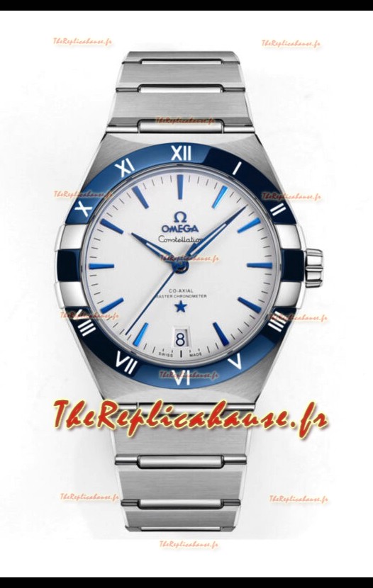 Omega Co-Axial Constellation Inox Cadran Vert Blanc Réplique miroir 1:1 41MM