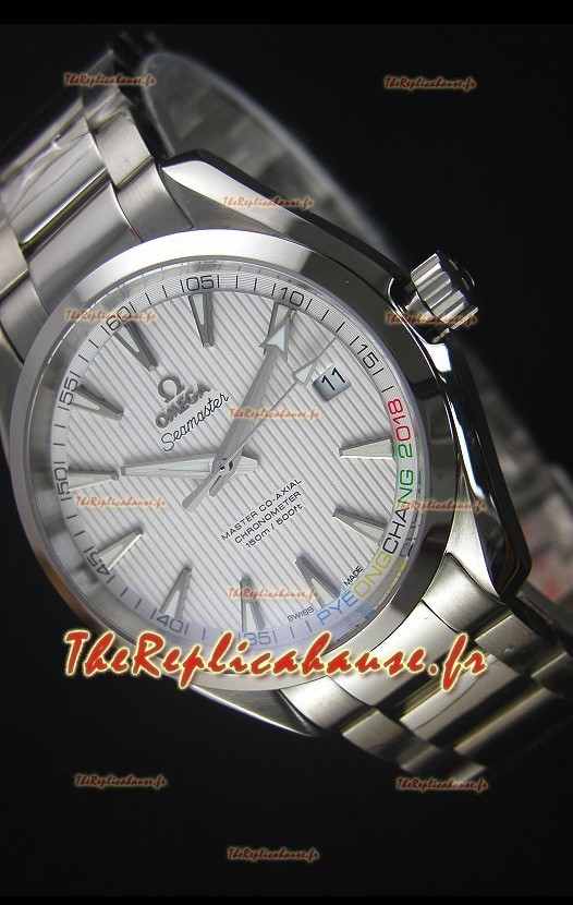 Omega Seamaster Master Co-Axial Édition 2018 Pyeongchang Olympics Montre Réplique Suisse