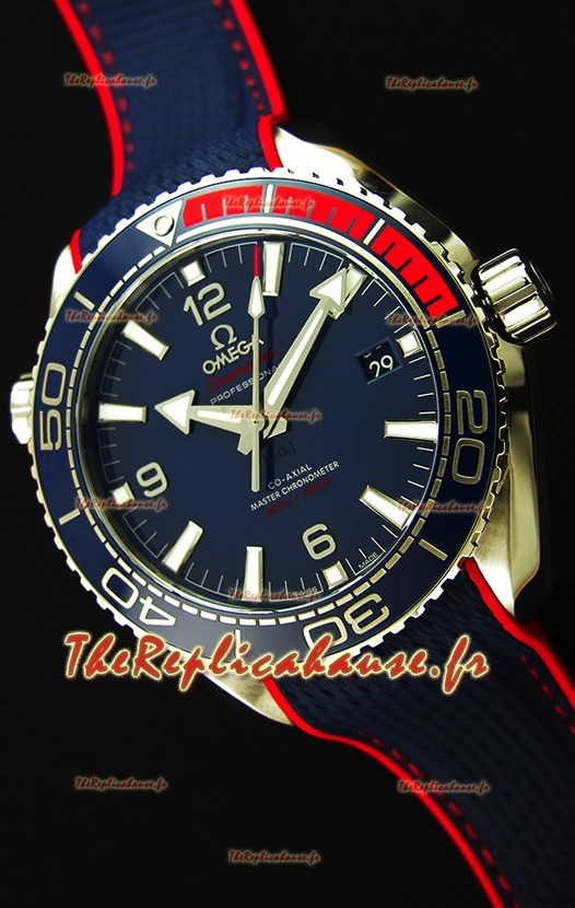 Omega Seamaster Planet Ocean Pyeong Chang 2018 Édition Montre Réplique Suisse 1:1 Miroir