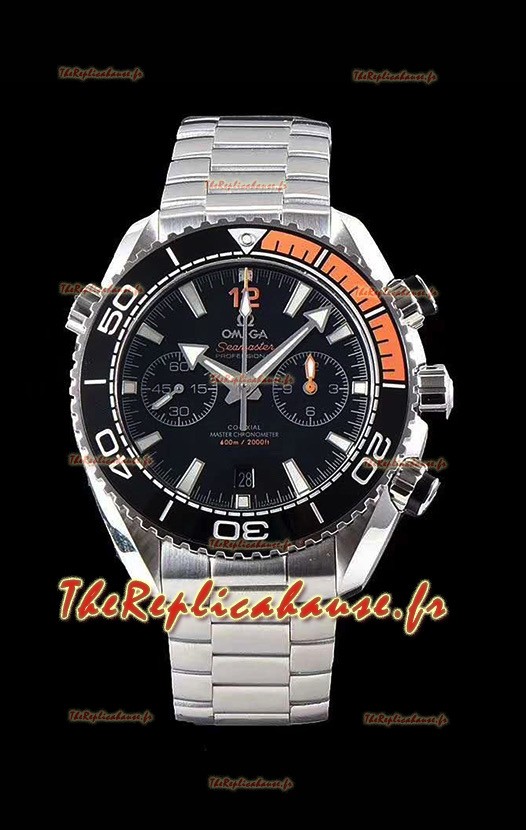 Omega Planet Ocean 600M Chronographe 904L Montre à miroir 1:1 en acier 