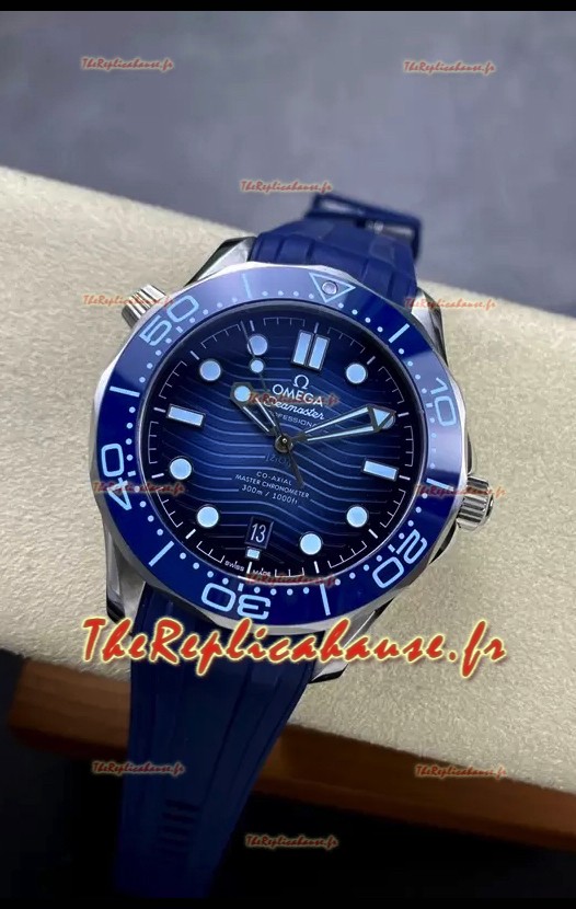 Omega Seamaster 300M Summer Bleu Suisse 904L Acier Montre réplique miroir 