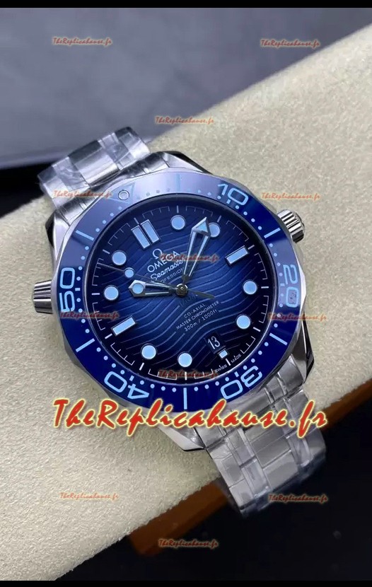 Omega Seamaster 300M Summer Blue Swiss 904L Acier Réplique miroir 1:1