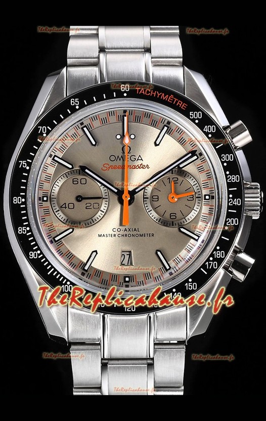 Omega Speedmaster Super Clone Racing Co-Axial Master Chronograph Réplique Montre Suisse Cadran Acier