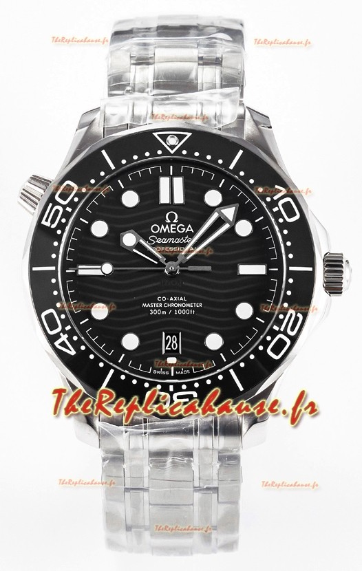 Omega Seamaster Super Clone 300M Master Chronometer Montre en acier Swiss 904L noir 
