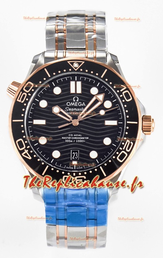 Omega Seamaster Super Clone 300M Master Chronometer Montre 2 tons bleu suisse