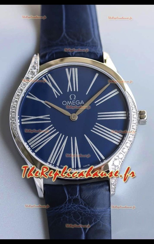 Omega De Ville Tresor Edition Montre Suisse à Quartz 36MM Boîtier Acier Cadran Blanc