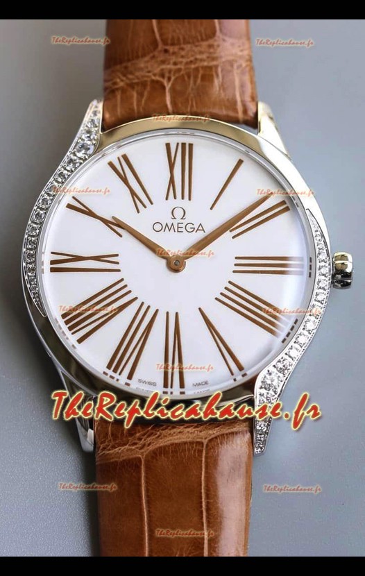 Omega De Ville Tresor Edition Montre Suisse à Quartz 36MM Boîtier Acier Cadran Blanc