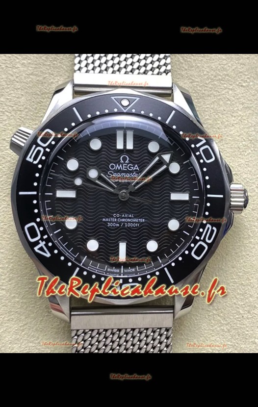 Omega Seamaster Super Clone 300M Master Chronometer Montre en acier 904L noir suisse