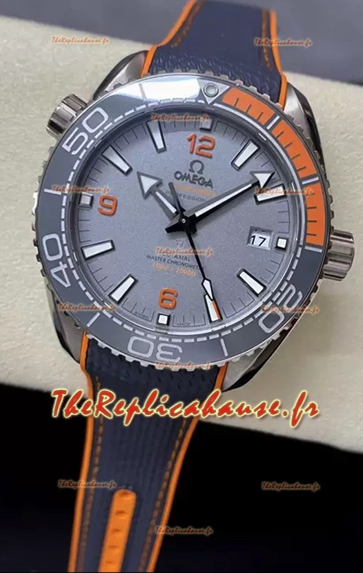 Omega Seamaster Planet Ocean 904L Montre en acier suisse cadran gris 43.5MM 1:1 Ultimate Edition