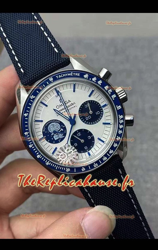 Montre Omega Speedmaster Professional Silver Snoopy 50ème Anniversaire Edition Limitée Réplique Suisse 