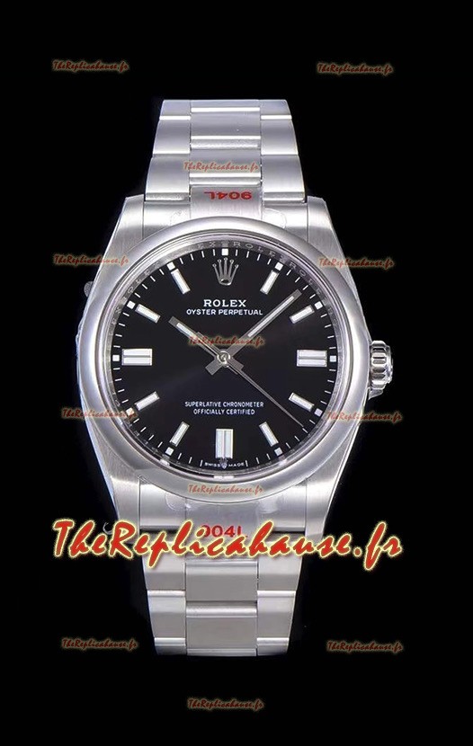 Montre Rolex Oyster Perpetual REF#124300 41MM Cal.3230 Mouvement Réplique Suisse Cadran Noir Acier 904L 1:1 Réplique Miroir