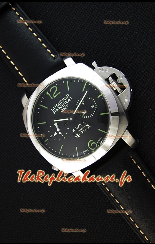 Montre Panerai Luminor GMT Japonnaise 8 Jours de réserve de batterie Répliquée 