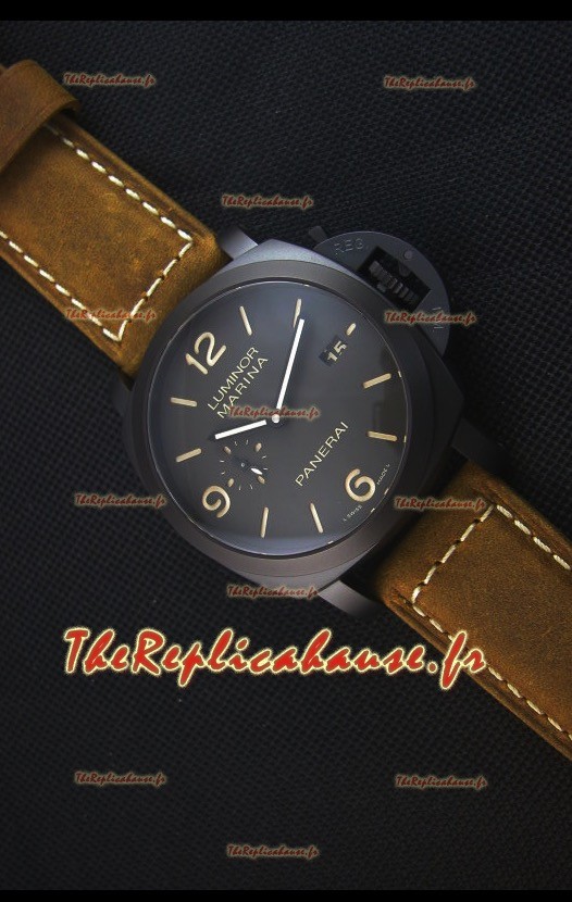 Panerai Luminor Marina PAM386 Ceramica Case Montre Réplique Suisse Miroir 1:1 Ultime